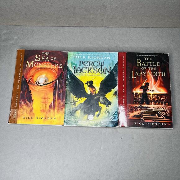 Percy Jackson and the Olympians Series Books 2-4 Rick Riordan PB Lot of 3 - Picture 1 of 9